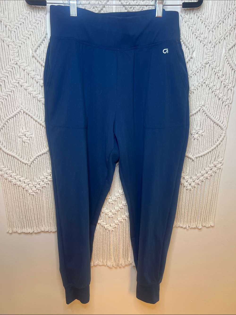 GAP Navy High-Waist Jogger Pants